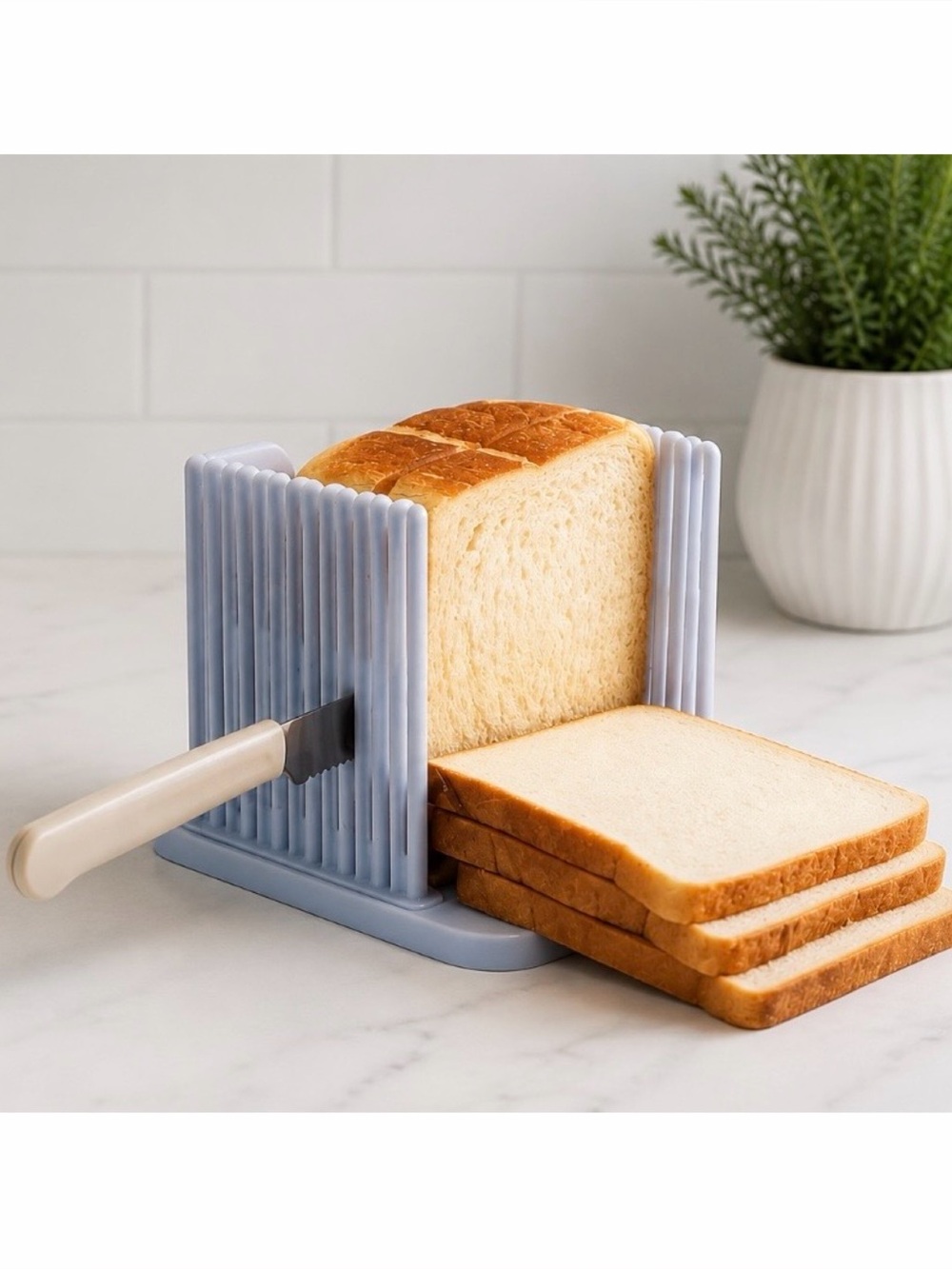 (NIB) White Bread Slicer Guide, OS